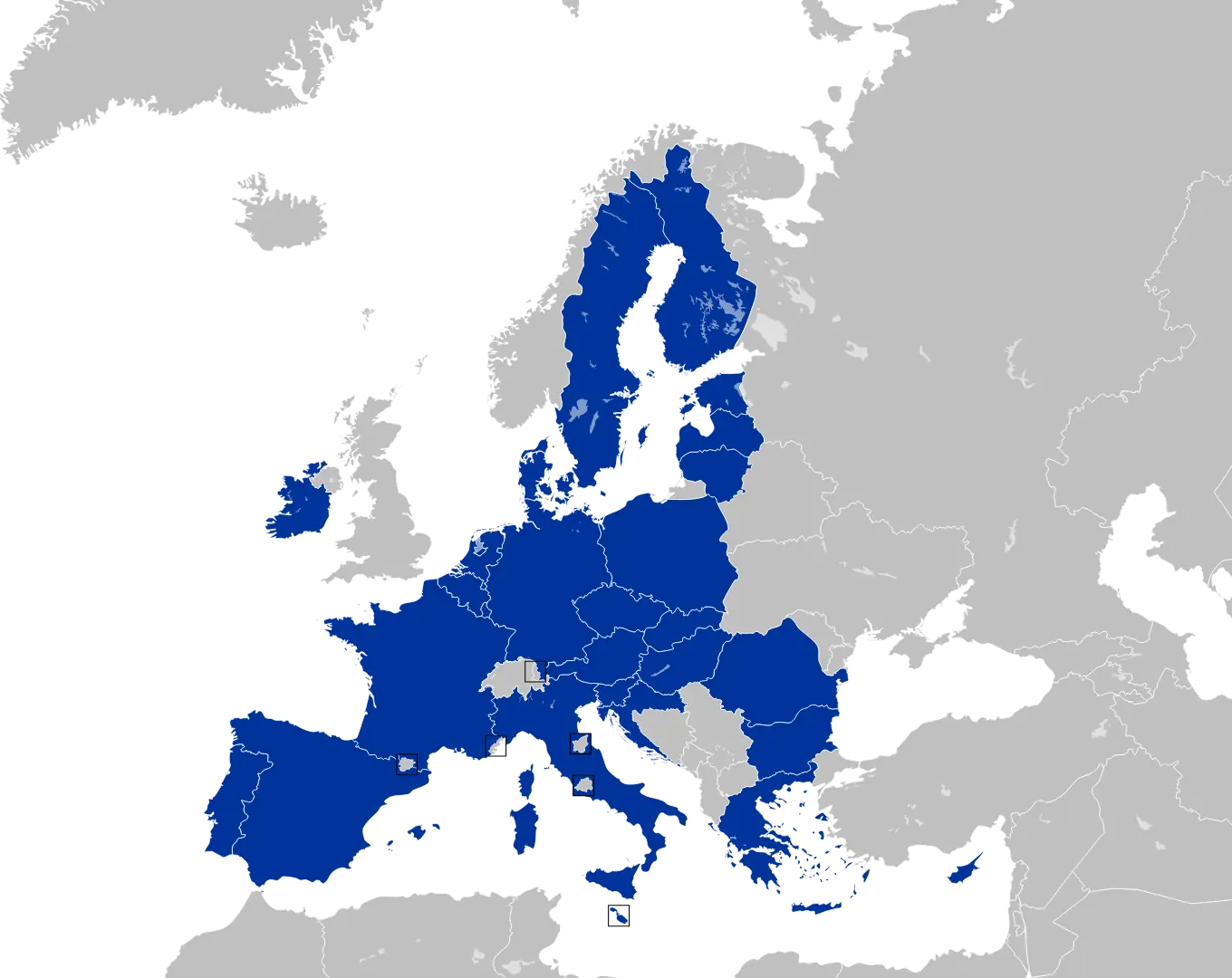 Map of the European Union